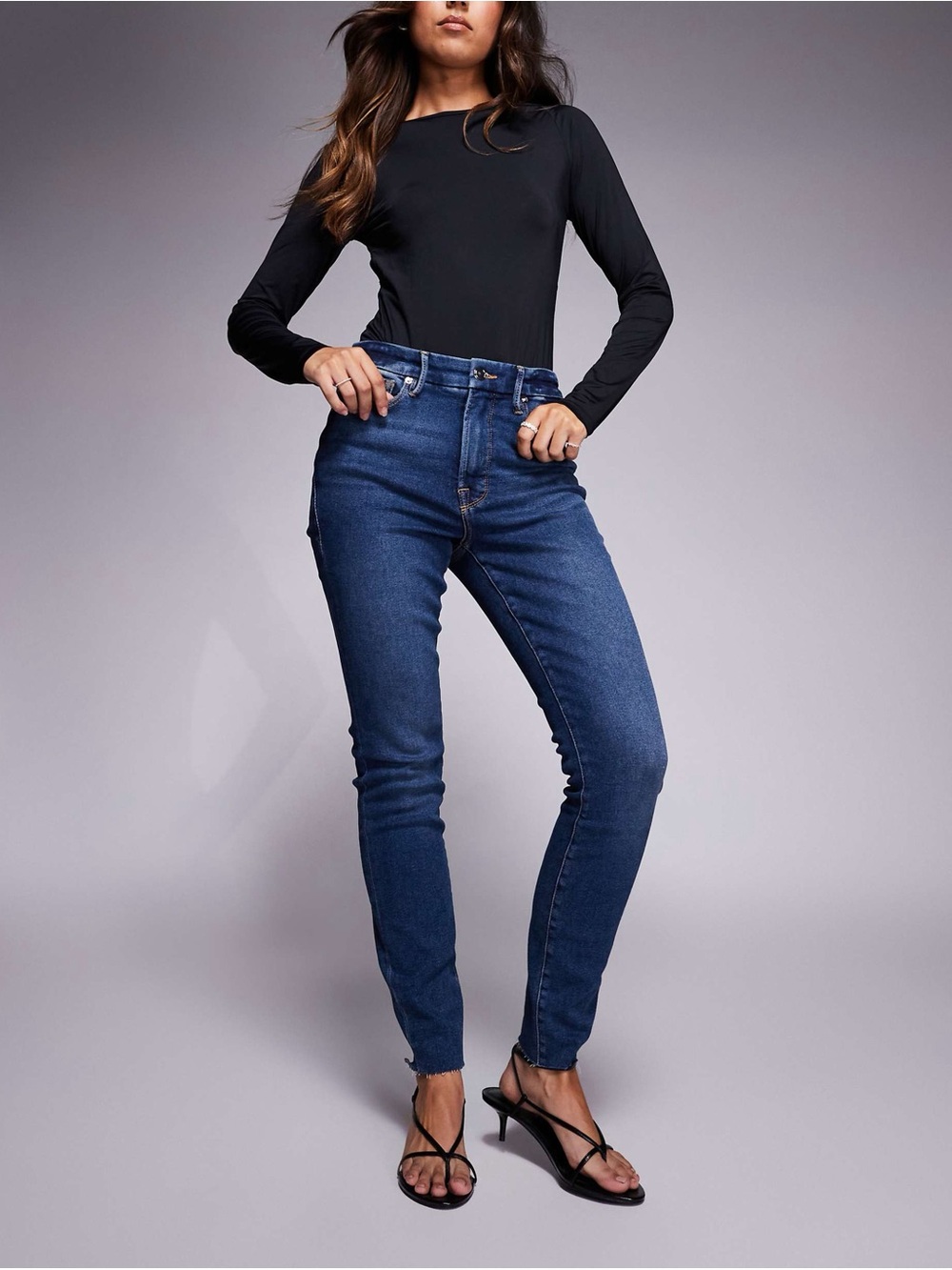 Good American Good Legs Women’s Jeans in Dark Blue size 8